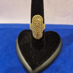 Rectangular Mesh Ladies Ring